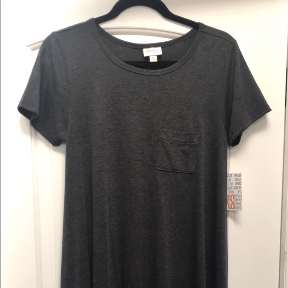 NWT LuLaRoe grey Carly hi-lo Dress